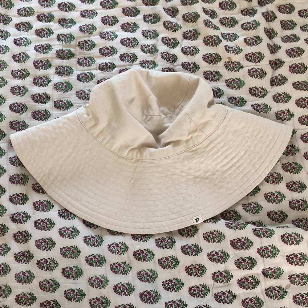 Pact Beige Wide-Brim Sun Hat